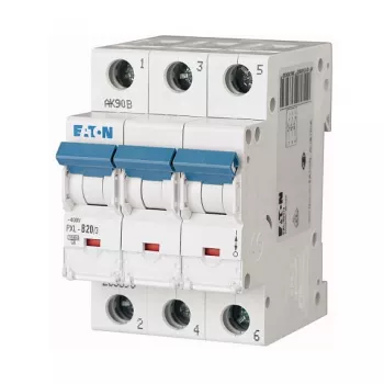 Eaton PXL-B20/3 miniatiūrinis grandinės pertraukiklis - 3 polių, B tipas, 20A (236393)