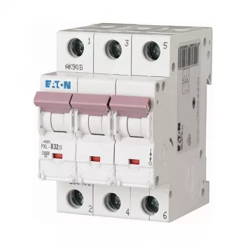 Eaton PXL-B32/3 miniatiūrinis grandinės pertraukiklis 32A 3 polių B charakteristika 6kA