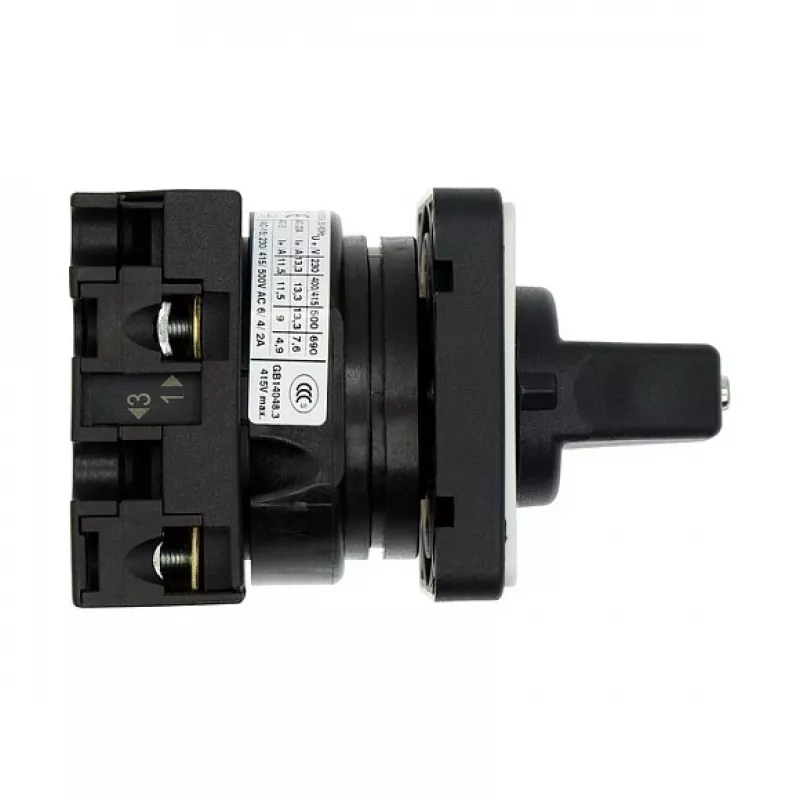 Eaton T0-1-15431/E 1 polių kumštelinis jungiklis 20A, 690V AC, juodas/pilkas, priekinis montavimas, IP65