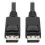 EATON Tripp Lite Series DisplayPort kabelis su fiksavimo jungtimis, 4K 60 Hz (M/M), juodas, 10 ft (3,05 m)