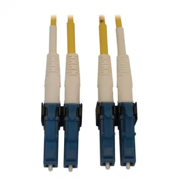 Eaton Tripp Lite Series N370X-01M 400G dvipusis vienmodis 9/125 OS2 perjungiamas šviesolaidinis kabelis (LC/UPC M/M, 1m, LSZH, geltonas)