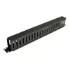 Eaton Tripp Lite Series Horizontalus kabelių tvarkytuvas (pirštų kanalas) 1URM - juoda - 1U - 19 colių