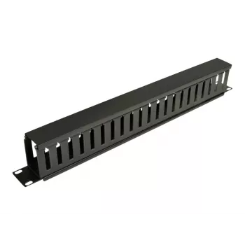 Eaton Tripp Lite Series Horizontalus kabelių tvarkytuvas (pirštų kanalas) 1URM - juoda - 1U - 19 colių