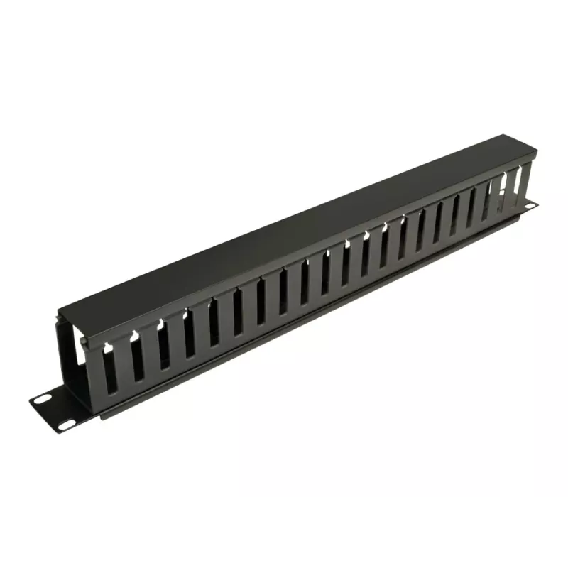 Eaton Tripp Lite Series Horizontalus kabelių tvarkytuvas (pirštų kanalas) 1URM - juoda - 1U - 19 colių
