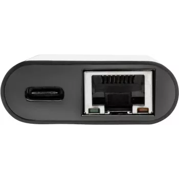 Eaton Tripp Lite U436-06N-GB-C USB-C į Gigabit Ethernet adapteris su USB-C PD įkrovimu - Thunderbolt 3 - juodas