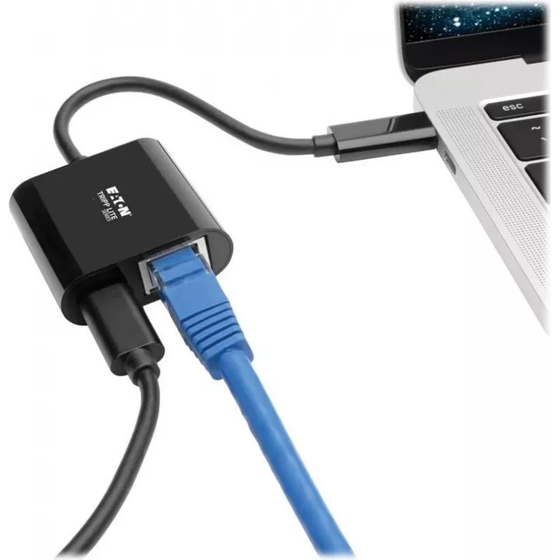 Eaton Tripp Lite U436-06N-GB-C USB-C į Gigabit Ethernet adapteris su USB-C PD įkrovimu - Thunderbolt 3 - juodas