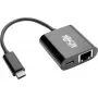 Eaton Tripp Lite U436-06N-GB-C USB-C į Gigabit Ethernet adapteris su USB-C PD įkrovimu - Thunderbolt 3 - juodas
