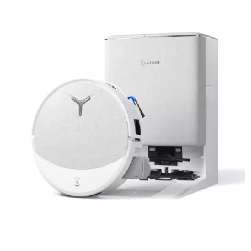 ECOVACS DEEBOT T90 Omni Robotų dulkių siurblys su automatinio ištuštinimo ir šluostymo stotele, 3000 Pa, baltas