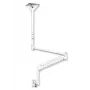 EDBAK MSA01w-B reguliuojamo aukščio lubų laikiklis su pasukama svirtimi 10-29 inch ekranams, 15 kg, juodas