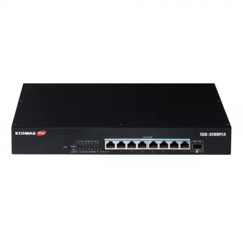 Edimax Pro TGS-3109PLX 9 prievadų interneto išmanusis daugia-gigabitinis PoE++ komutatorius su 8x 2.5G ir 1x 10G SFP+