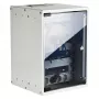 EFB 10-Inch Wall Mount Cabinet 9U 300mm Depth Light Grey (RAL 7035) with Safety Glass Door