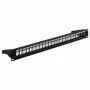 EFB 19 inch 1U Patch Panel, 24 prievadų, metalinis, sulankstomas, juodas RAL9005