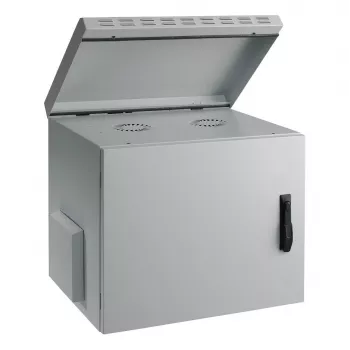 EFB 19 colių sieninė spinta IP55 12U stiklinės durys gylis 600 mm RAL7035