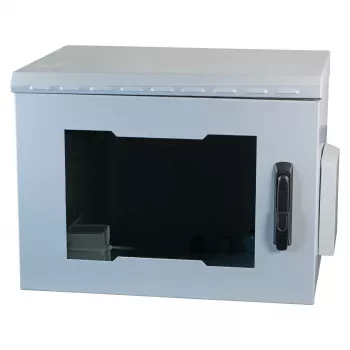 EFB 19 colių sieninė spinta IP55 12U stiklinės durys gylis 600 mm RAL7035