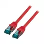 EFB Cat.6A S/FTP LSZH Patch Cable RJ-45 į RJ-45, 0.5m, pilkas