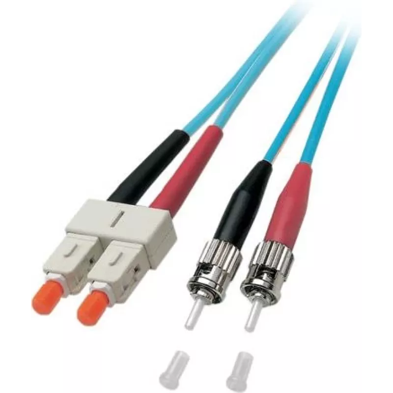 EFB Dvipusis šviesolaidinis jungiamasis laidas SC-ST OM3 50/125µm LSZH Aqua 5m
