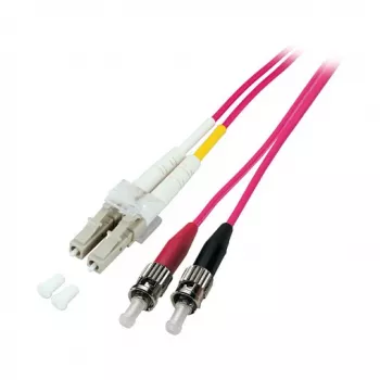 EFB dvipusis šuolis LC-ST 50/125µm OM4 LSZH Erika Violet 2.0mm 5m