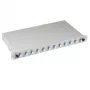 EFB Elektronik B71921L12 LC Splice Box OS2 Single Mode 12 Pigtails / 6 Couplings, Blue/Grey, Metal, 483 mm