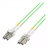 EFB-Elektronik dvigubas šviesolaidinis trumpiklis LC-LC 50/125µ, OM5, LSZH, kalkių žalios spalvos, 2,0mm, 25m O0319.25OM5