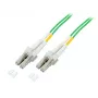 EFB-Elektronik dvigubas šviesolaidinis trumpiklis LC-LC 50/125µ, OM5, LSZH, kalkių žalios spalvos, 2,0mm, 25m O0319.25OM5