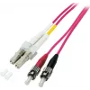 EFB Elektronik Duplex trumpiklis LC-ST 50/125µm OM4 LSZH Erika Violet 2.0mm 3m
