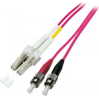 EFB Elektronik Duplex trumpiklis LC-ST 50/125µm OM4 LSZH Erika Violet 2.0mm 3m