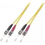 EFB Elektronik Duplex Jumper ST-ST 9/125µm OS2 LSZH Geltona 0,5m