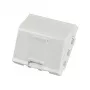 EFB ELEKTRONIK ET-25027 45x45mm Keystone priekinė plokštė, 1 prievado kampuotas išėjimas, gryna balta (RAL 9010)