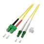 EFB Elektronik šviesolaidinis jungiamasis kabelis LC/APC vienmodis (M) 1 m geltonas