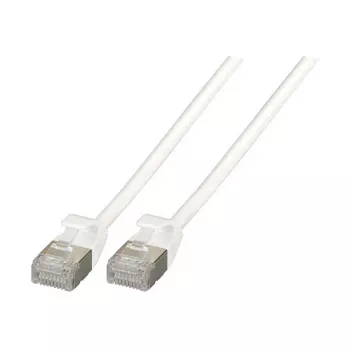 EFB Elektronik K5547WS.0,15 0.15m Cat.6a U/FTP itin lankstus pataisos kabelis, baltas
