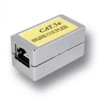 EFB-Elektronik RJ45 moteriškas į moterišką CAT 5e ekranuotas tinklo sujungėjas, pilkas 37529,1