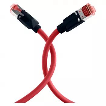 EFB ELEKTRONIK RJ45 Patch laidas Cat.6A S/FTP PUR Draka UC900 TM21 raudonas 0,25 m
