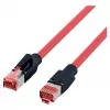 EFB ELEKTRONIK RJ45 Patch laidas Cat.6A S/FTP PUR Draka UC900 TM21 raudonas 0,25 m
