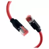 EFB ELEKTRONIK RJ45 Patch laidas Cat.6A S/FTP PUR Draka UC900 TM21 raudonas 0,25 m