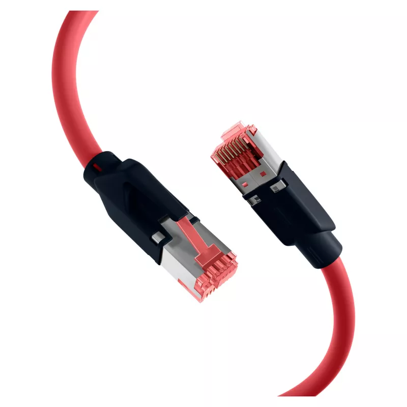 EFB ELEKTRONIK RJ45 Patch laidas Cat.6A S/FTP PUR Draka UC900 TM21 raudonas 0,25 m