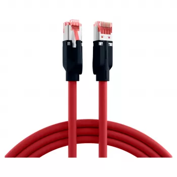 EFB ELEKTRONIK RJ45 Patch laidas Cat.6A S/FTP PUR Draka UC900 TM21 raudonas 0,25 m