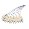 EFB Elektronik SC vienmodis šviesolaidinis pataisos kabelis, Duplex 9/125µm, 1m, LSZH, geltonas