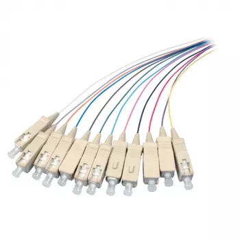EFB Elektronik SC vienmodis šviesolaidinis pataisos kabelis, Duplex 9/125µm, 1m, LSZH, geltonas