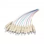 EFB Elektronik SC vienmodis šviesolaidinis pataisos kabelis, Duplex 9/125µm, 1m, LSZH, geltonas