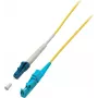 EFB-Elektronik Simplex Fiber Optic Patch Cable E2000 APC to LC UPC OS2 3m Yellow LSZH 9/125µm O0863.3