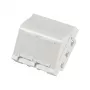 EFB ET-25028 Centrinė montavimo plokštelė 2 Keystone moduliams, kampinis lizdas, 45x45 mm