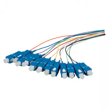 EFB Fiber Optic Pigtail SC OS2 G657A2 12-Colour Set 2m