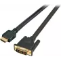 EFB HighSpeed HDMI+ kabelis su Ethernet, HDMI A į DVI-D 18+1 vyriškas, 20 m, juodas K5432.20V2