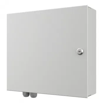 EFB Mini sieninis korpusas 5 moduliams 290x320x88mm, šviesiai pilkas (RAL 7035), IP30, su spyna