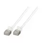 EFB RJ45 Patch Cable Cat.6A U/FTP TPE 4mm Ultraflex White 0.25m