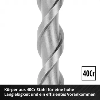 Einhell 265510 SDS-plus gręžtuvų rinkinys, 7 vnt., Ø 6-14 mm, 160 mm