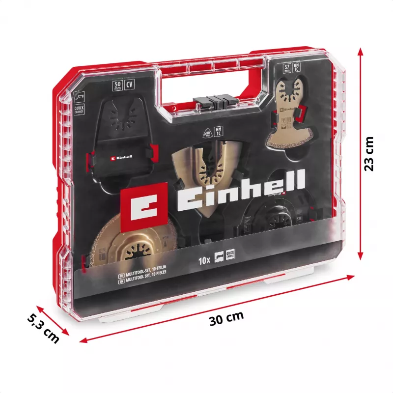 Einhell 708110 XLPLUS-CASE HCS HM daugiafunkcio įrankio priedų rinkinys, 37 dalių