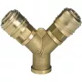 Einhell suspausto oro paskirstytuvas su 2 greitajomis jungtimis, R 3/8 colio vidinis sriegis, nikeliuotas žalvaris 4139680