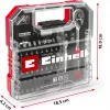 EINHELL-KWB Veržliarakčių ir antgalių rinkinys 1/4 colio, 37 dalių, L-CASE dėkle