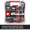 EINHELL-KWB Veržliarakčių ir antgalių rinkinys 1/4 colio, 37 dalių, L-CASE dėkle